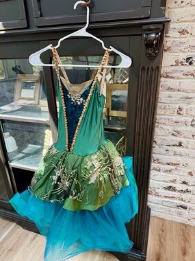 Girls Green & Teal Fairy Princess Costume - Brand: Revolution